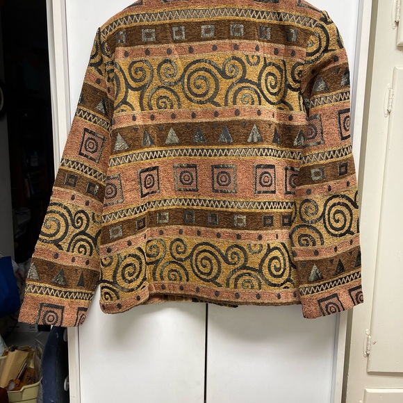Women’s Jacket Geometric Design Size PL - Picture 2 of 3